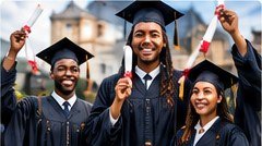 Graduates celebrating their achievement